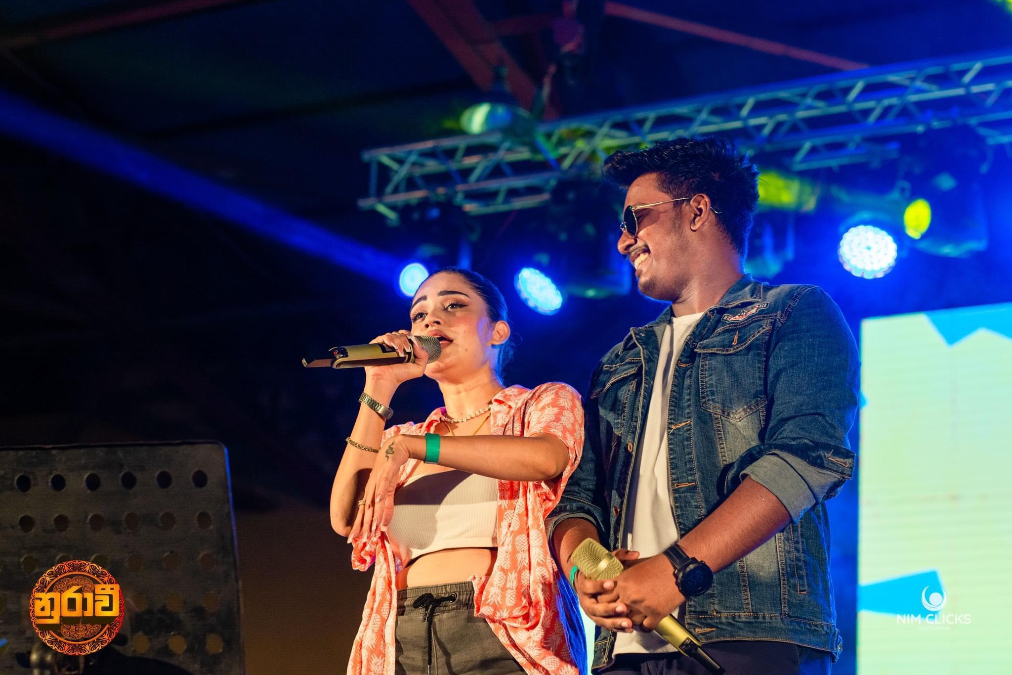 Didula Tharusara performing live on stage